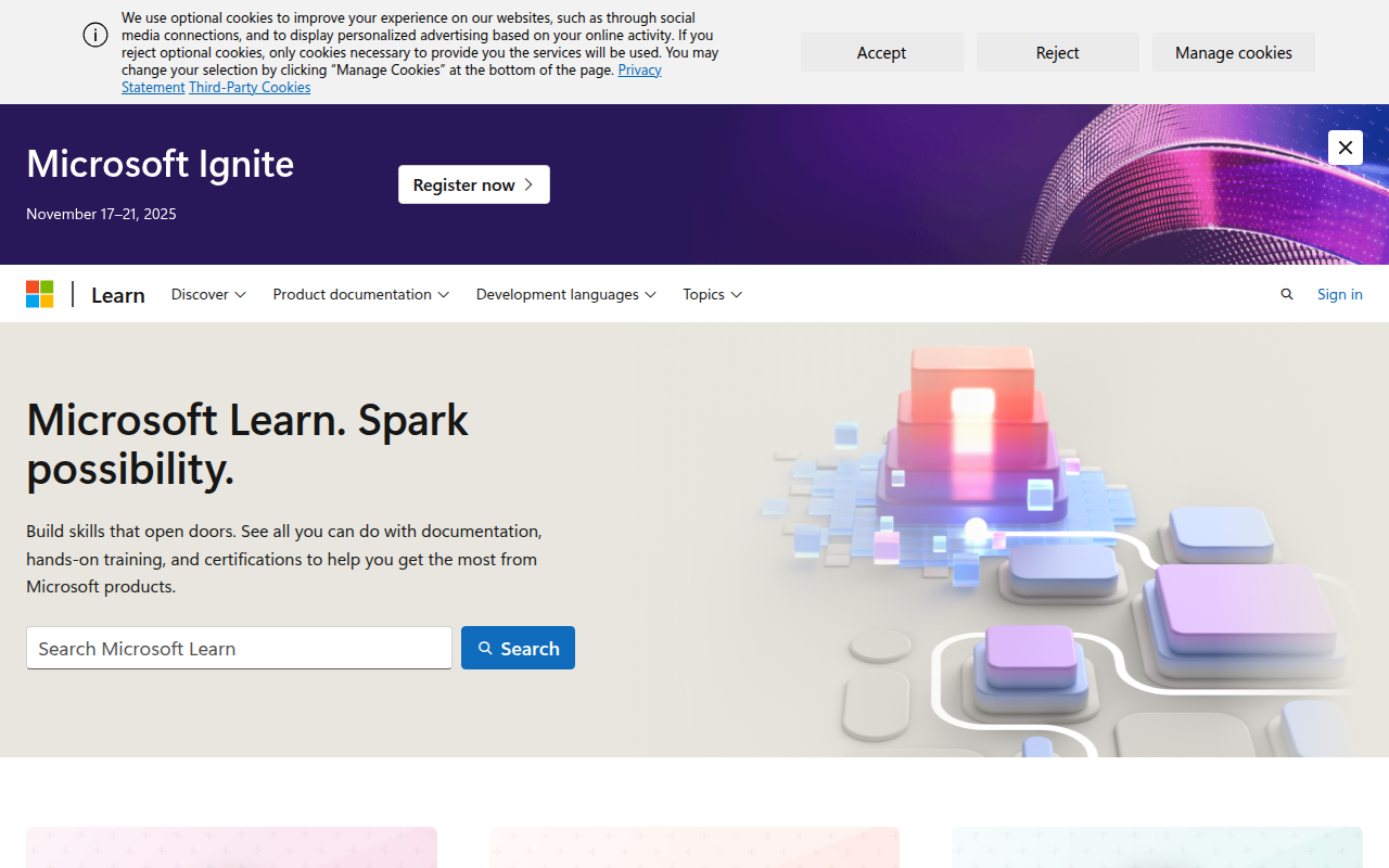 Microsoft Learn: Build skills that open doors in your career