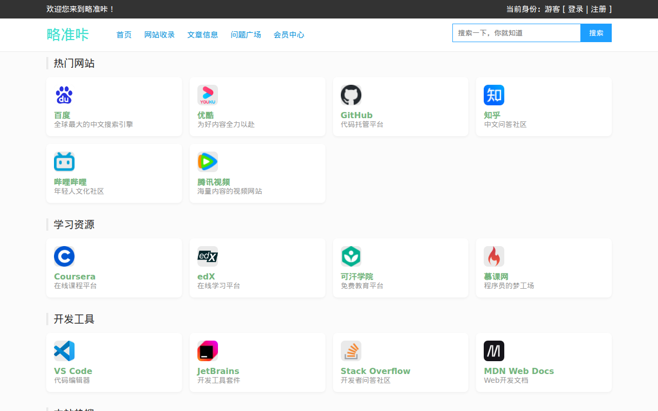 网址收藏目录_免费发广告外链_SEO软文推广_站长网址收录_略准咔