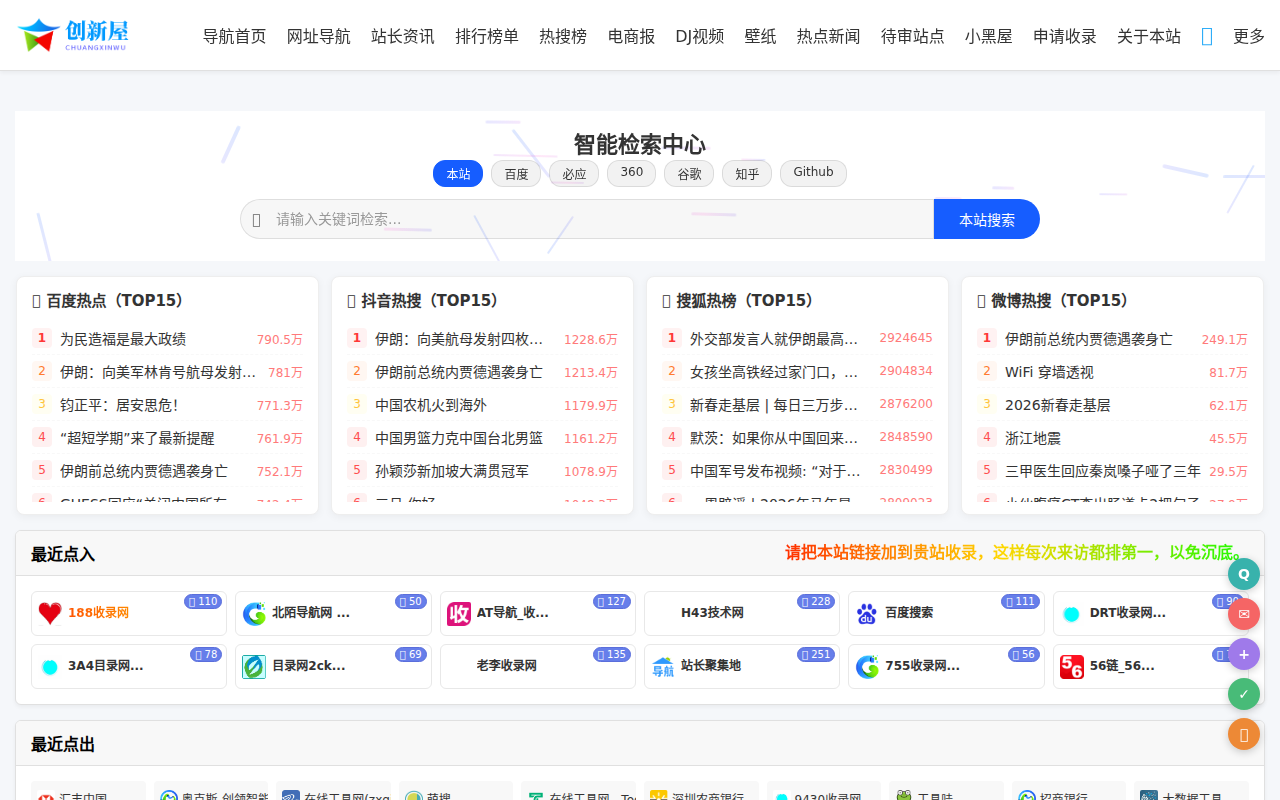 创新屋收录网_分类目录网_免费网站目录_网站收录_网址提交_免费收录网站