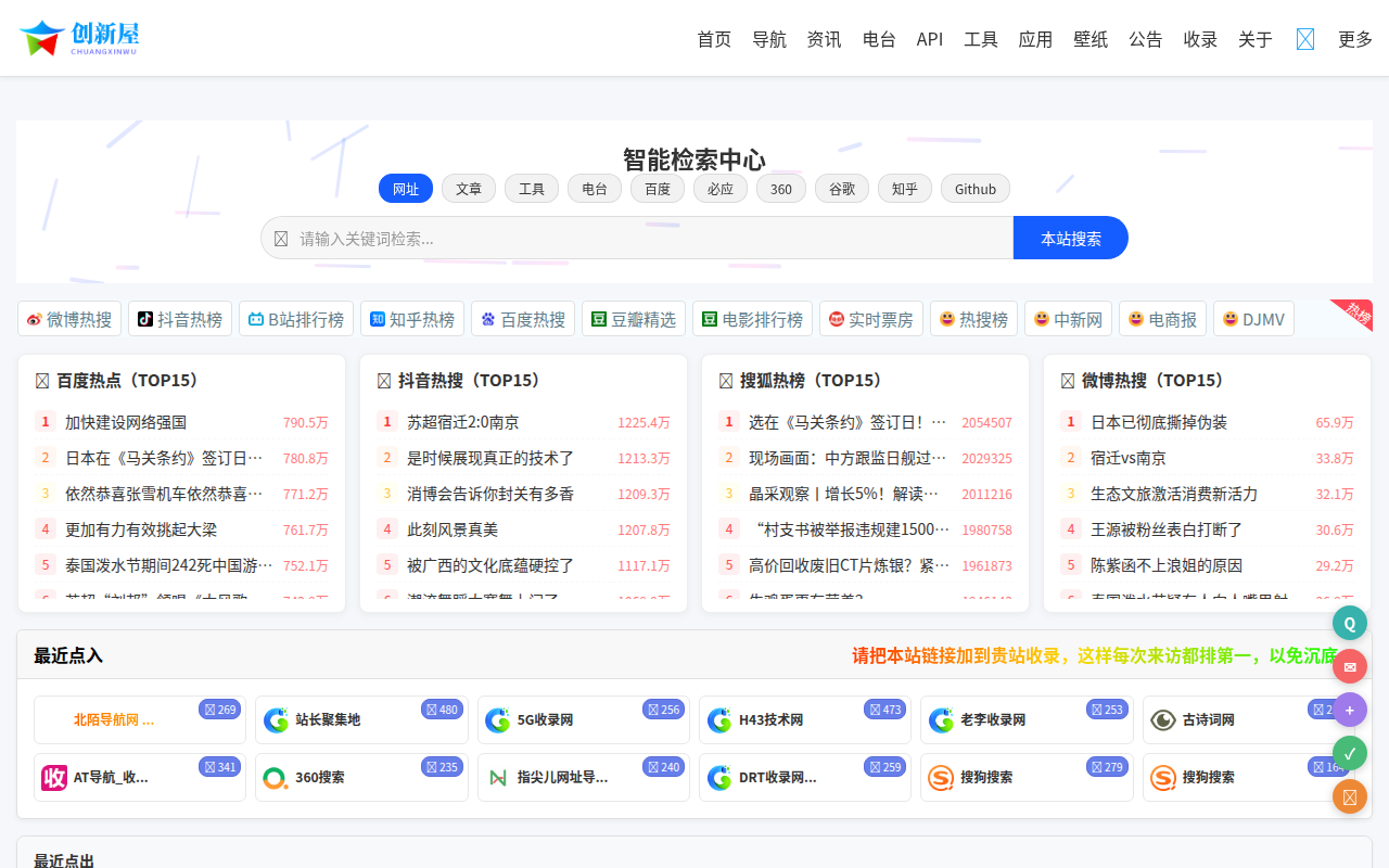 创新屋收录网_分类目录网_免费网站目录_网站收录_网址提交_免费收录网站